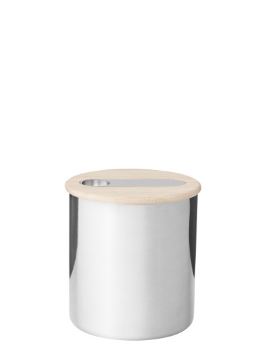Scoop Teedose mit Löffel 0.3 l. steel, Maße: 120 x 120 x 130 mm