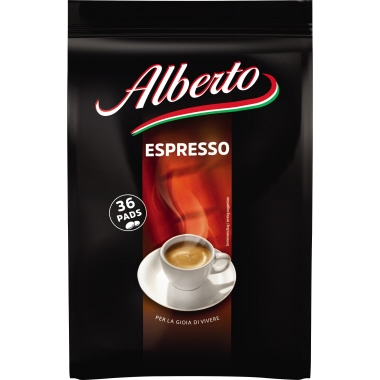 Alberto Espressopad 36 x 5 g/Pack.