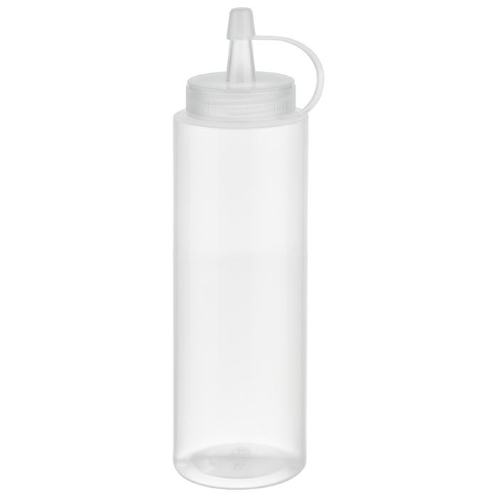 APS Quetschflasche, 6er Set Ø 5 cm, H: 18 cm, 260 ml Polyethylen, transparent