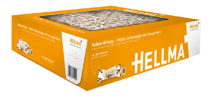 Hellma Kokos-Krispy Karton mit 380 Portionen à 1,1g
