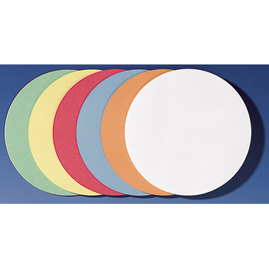 Franken Moderationskarte 14cm 130g/m Altpapier, 100  recycelt farbig sortiert 300 St./Pack.