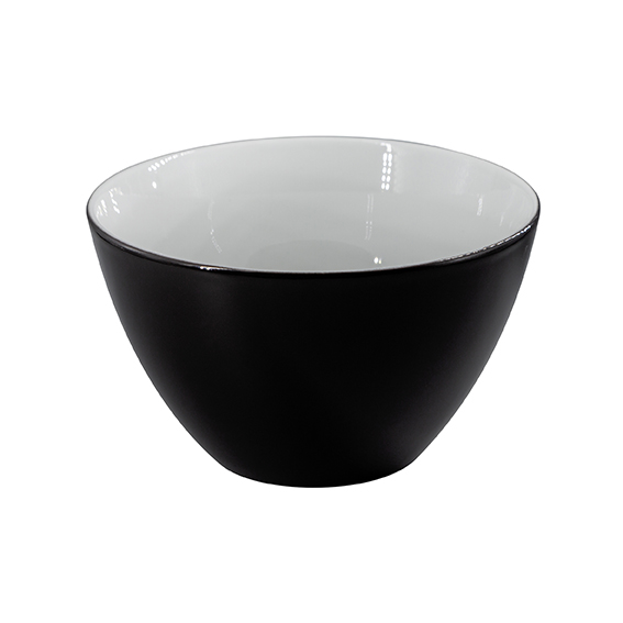 Schüssel/Müsli 13,5 cm - Form: Table Selection - Dekor 79920 schwarz - aus Porzellan. Hersteller: