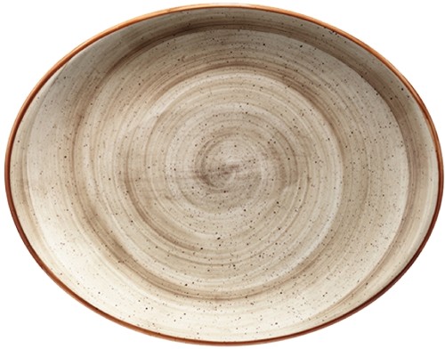 Aura Terrain Moove Platte oval 31 x 24cm * - Bonna Premium Porcelain