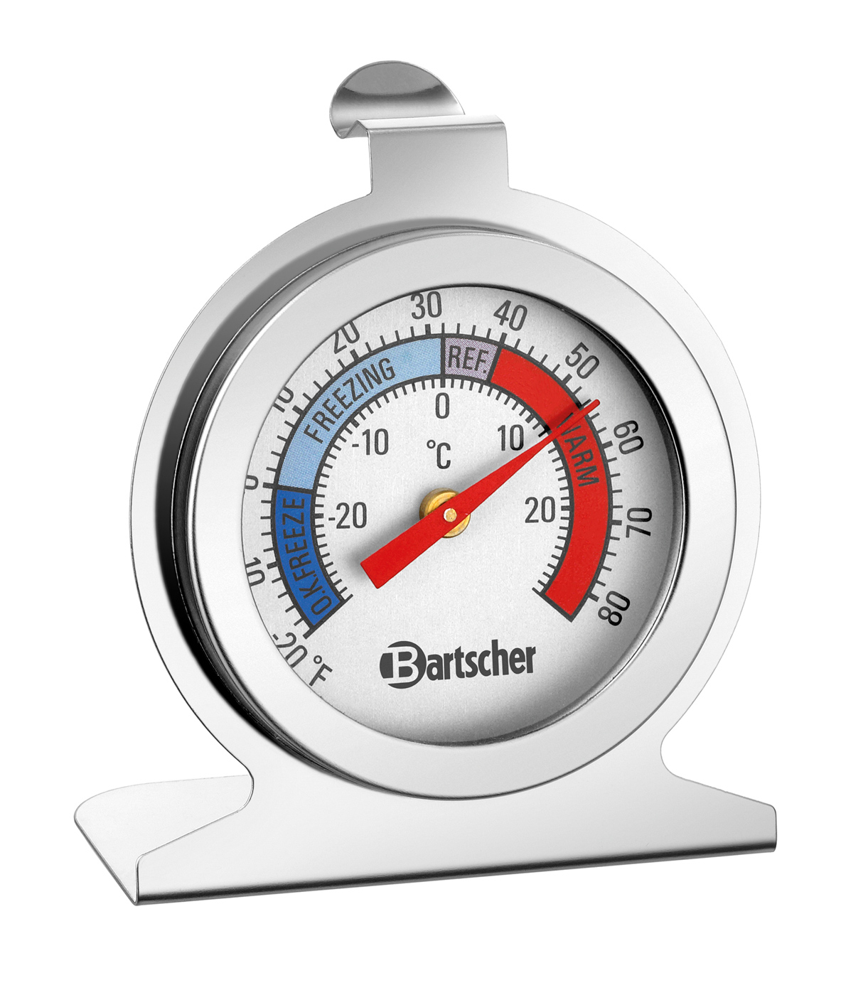Bartscher Thermometer A300 | Eigenschaften: Temperaturbereich auch in Fahrenheit ,Zum Hängen oder Stellen | Maße: 6,2 x 3,5 x 71 cm. Gewicht: