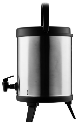 Helios Isolier-Getränkespender MAXX, Inhalt: 6 Liter, mit Tragebügel aus Kunststoff, doppelwandiger Edelstahlkern,