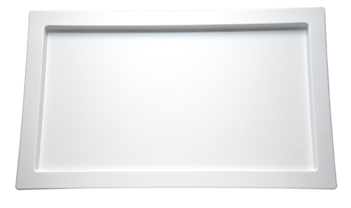 GN 1/2 Tablett -FRAMES- 32,5 x 26,5 cm, H: 2 cm Melamin, weiß spülmaschinengeeignet stapelbar nicht mikrowellengeeignet