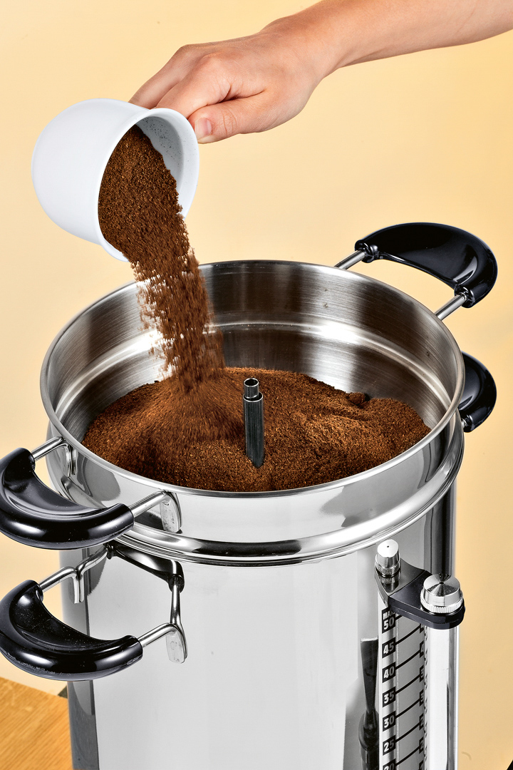 Hogastra Kaffeeautomat HOT SPOT Eco-Line CNS 100 für 15 bis 100 Tassen, 2 bis 12,5 ltr. Höhe: 53 cm, Durchmesser: 26 cm
