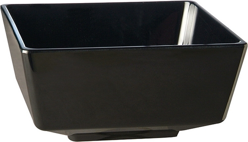Schale -FLOAT- 12,5 x 12,5 cm, H: 6 cm Melamin, schwarz, 0,5 L spülmaschinengeeignet stapelbar nicht mikrowellengeeignet