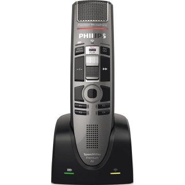 Philips Diktiermikrofon SpeechMike Premium Air SMP4010 45 x 175 x 32 mm (B x H x T) Micro-USB Aufnahme: 200-12.000,