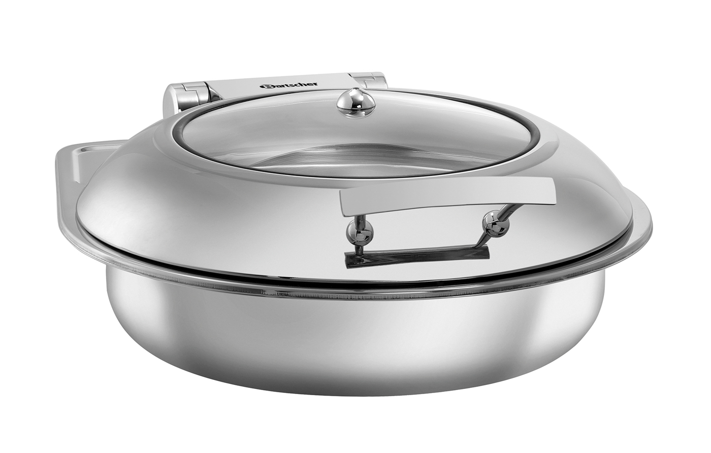 Bartscher Chafing-Dish 6,2L Flexible | Durchmesser Innenbehälter: 390 mm | Maße: 43,5 x 47,2 x 185 cm. Gewicht: 5,4 kg