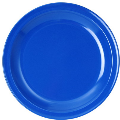 WACA Speiseteller COLORA in blau, aus Melamin. Durchmesser: 23,5 cm.