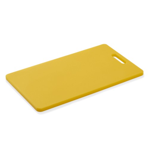 HACCP Schneidbrett, mit Griffloch. Material: Polyethylen. Farbe: gelb.