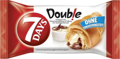 7 Days Croissant Kakao & Vanille Füllung 60G Double Single