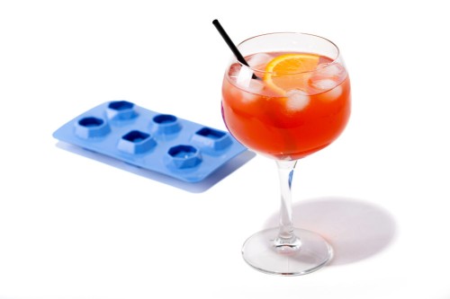 6er-Eiswürfelform aus Silikon, Motiv "Edelstein". Ideal für Cocktails, ein Must Have für Barkeeper.