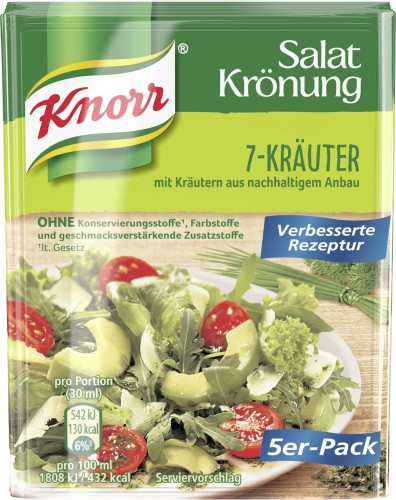 Knorr Salat Krönung 7 Kräuter 5er Pack 40G