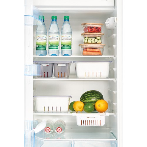 Kühlschrank-Box, Kunststoff, grau. Länge: 225 mm. Breite: 175 mm. Höhe: 100 mm