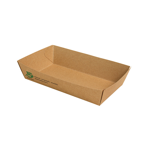Catering-Kartons, Pappe pure 46,4 x 31,3 cm braun 100% Fair