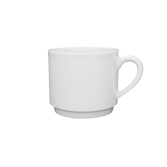 Kaffee-Obertasse - Inhalt 0,20 ltr - hohe Form -, Form PRIMAVERA - uni weiß -, ohne Untertasse