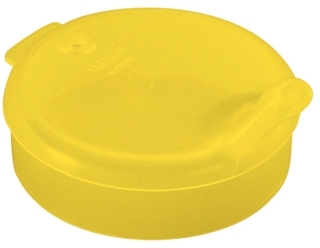 WACA Schnabelbecher-Oberteil mit 4 mm Öffnung aus PP, Farbe: gelb-transluzent