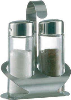 Menage Salz/Pfeffer TREND LINE, Länge: 85 mm, Breite: 55 mm, Höhe: 115 mm