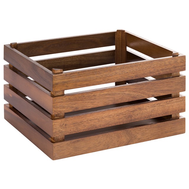 APS Holzbox -SUPERBOX-, 35 x 29 cm, H: 20 cm, Akazienholz, passend zu GN 1/2