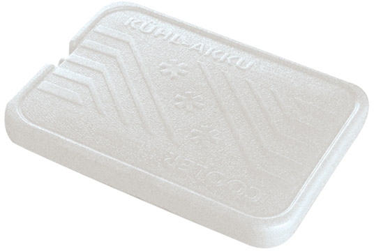 Kühlakku 25 x 19 cm, H: 2,5 cm Polyethylen, weiß gefüllt mit Kühlflüssigkeit Farbe: Weiß