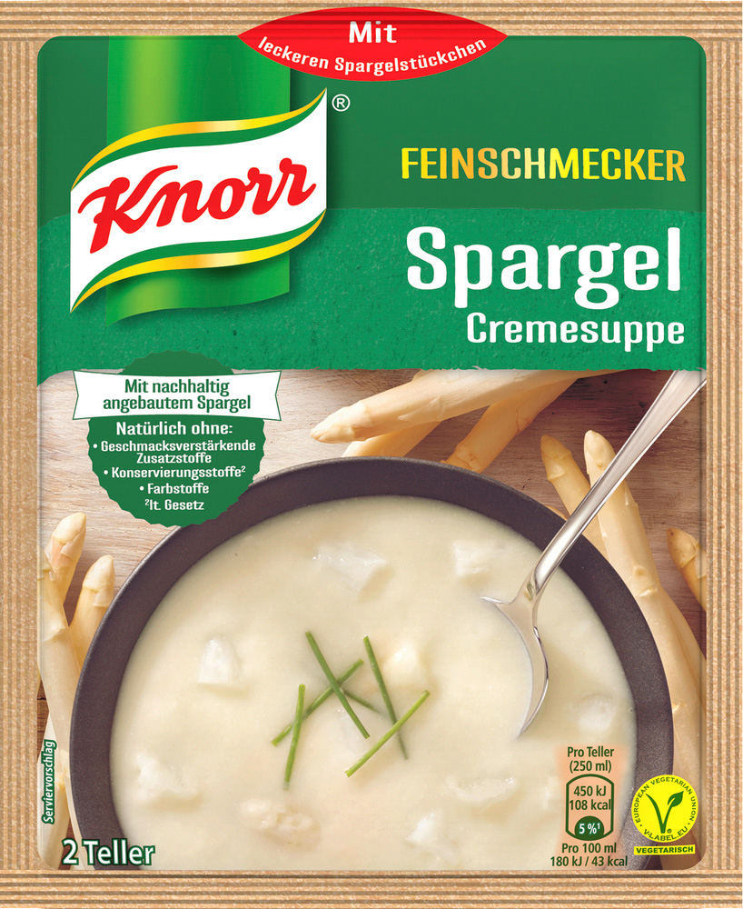 Knorr Feinschmecker Spargel Cremesuppe 2 Portionen 49G
