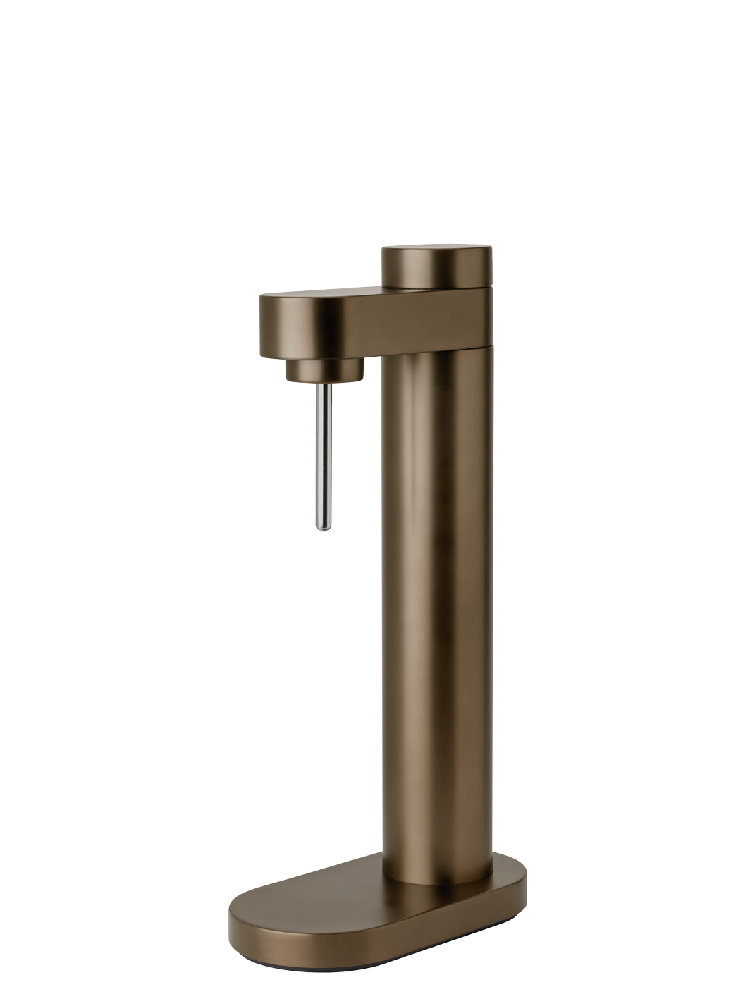 Brus Wassersprudler dark brown metallic - Maße: 22 x 11,5 x 42 cm - von Stelton