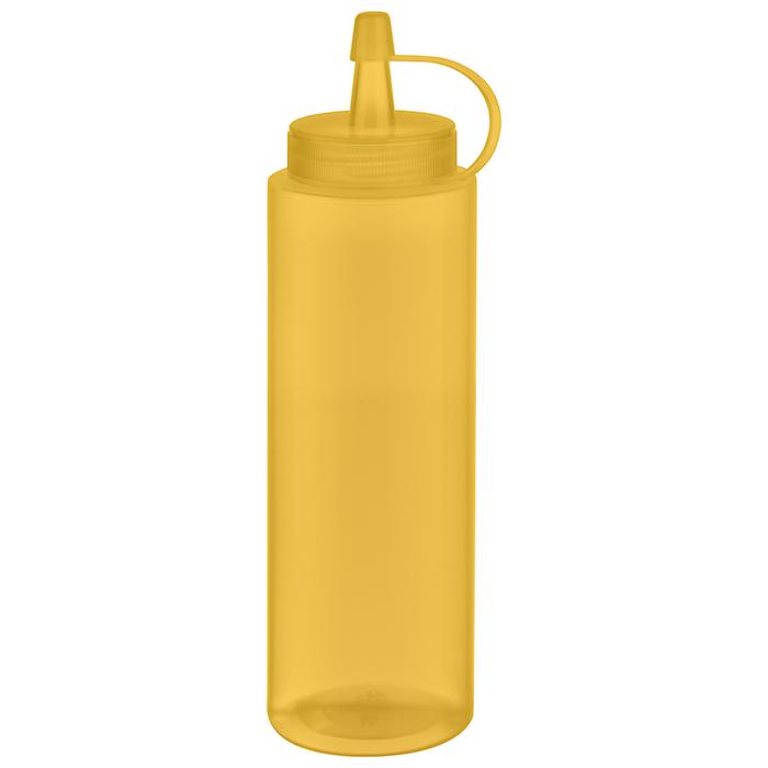 APS Quetschflasche, 6er Set Ø 5 cm, H: 18 cm, 260 ml Polyethylen, gelb