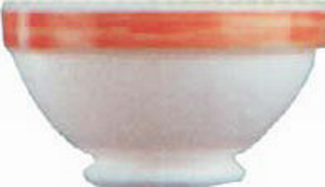 Suppenschale 0,51 l, stapelbar aus Opalglas Form BRUSH - Orange von Arcoroc Höhe: 7,4 cm