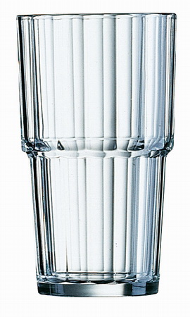 Longdrinkglas NORVEGE, Inhalt: 0,32 Liter, Höhe: 125 mm, Durchmesser: 74 mm, stapelbar, ARCOROC