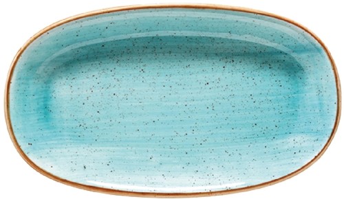 Aura Aqua Gourmet Platte oval 24x14cm * - Bonna Premium Porcelain