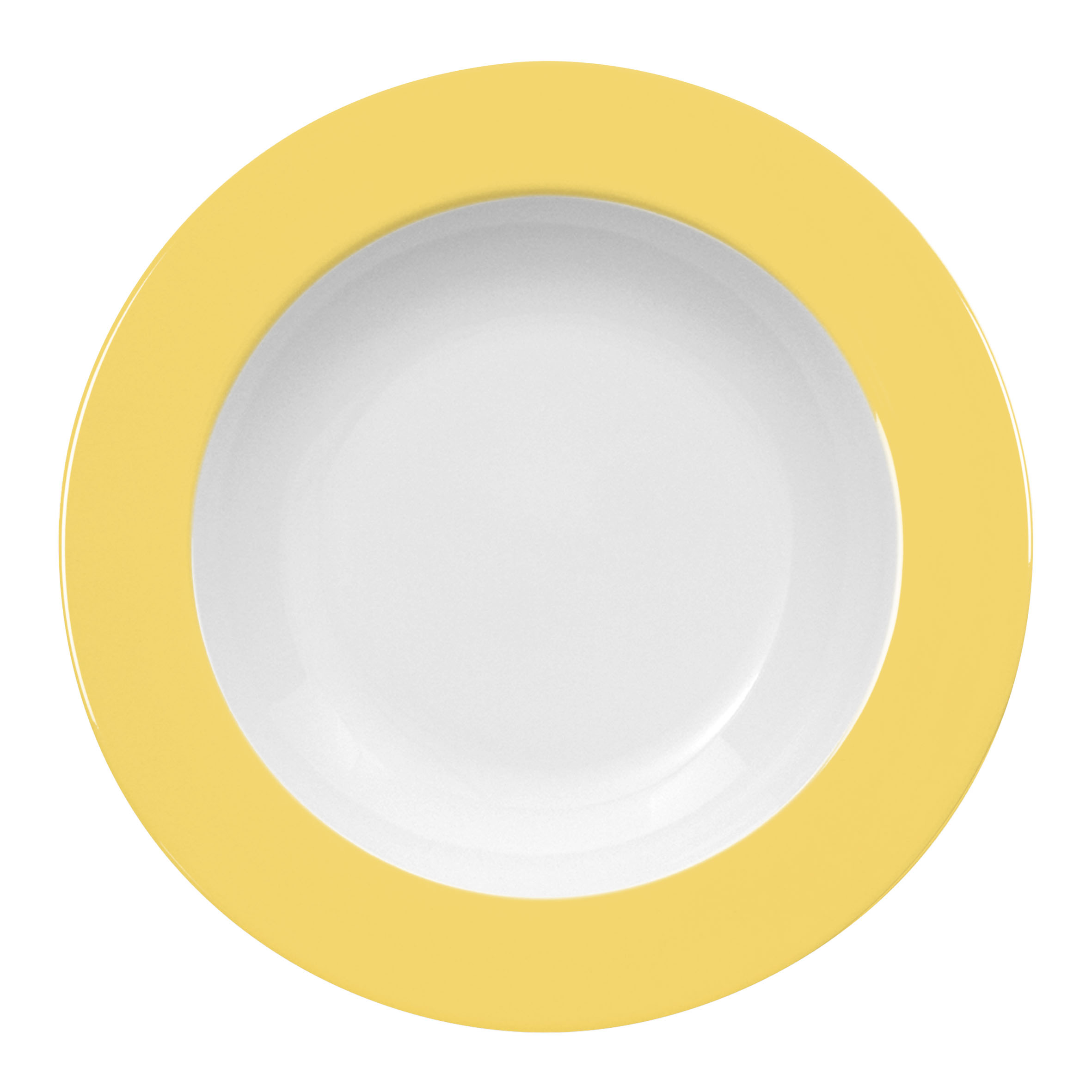Suppenteller tief 22cm, Farbe: light yellow / hellgelb,