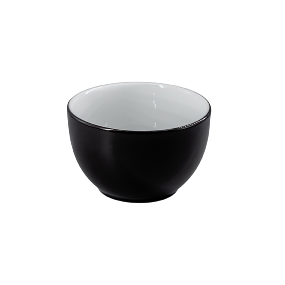 Zuckerschale 0,21 l - Form: Table Selection - Dekor 79920 schwarz - aus Porzellan. Hersteller:
