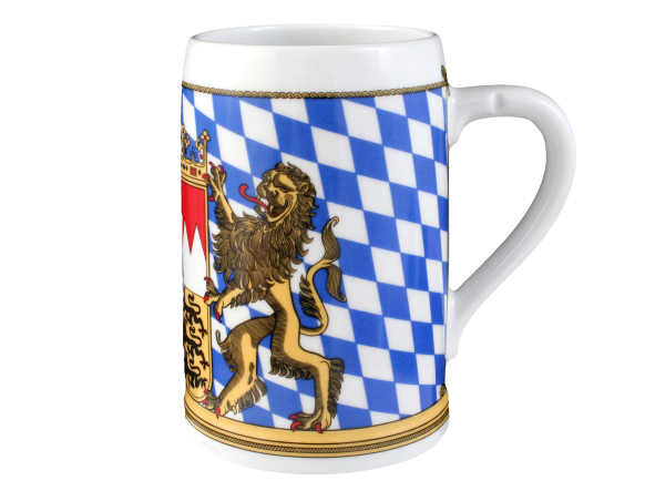 Seltmann Bierkrug ohne Deckel 408, Form: Zusatzsortiment, Dekor: 24889 Bayern