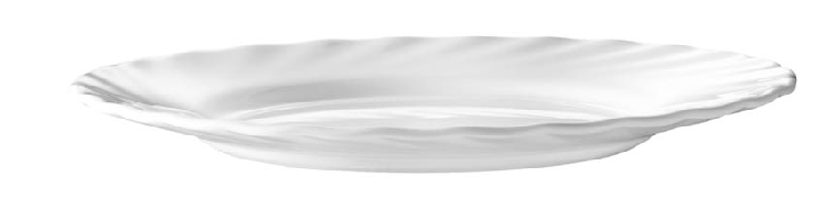 Suppenuntertasse Ø: 15,5 cm aus Hartglas - Form Trianon uni weiß - ARCOPAL
