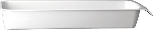GN 2/4 Schale -CASCADE- 53 x 16,2 cm, H: 7,5 cm Melamin, weiß, 3,65 Liter spülmaschinengeeignet stapelbar nicht