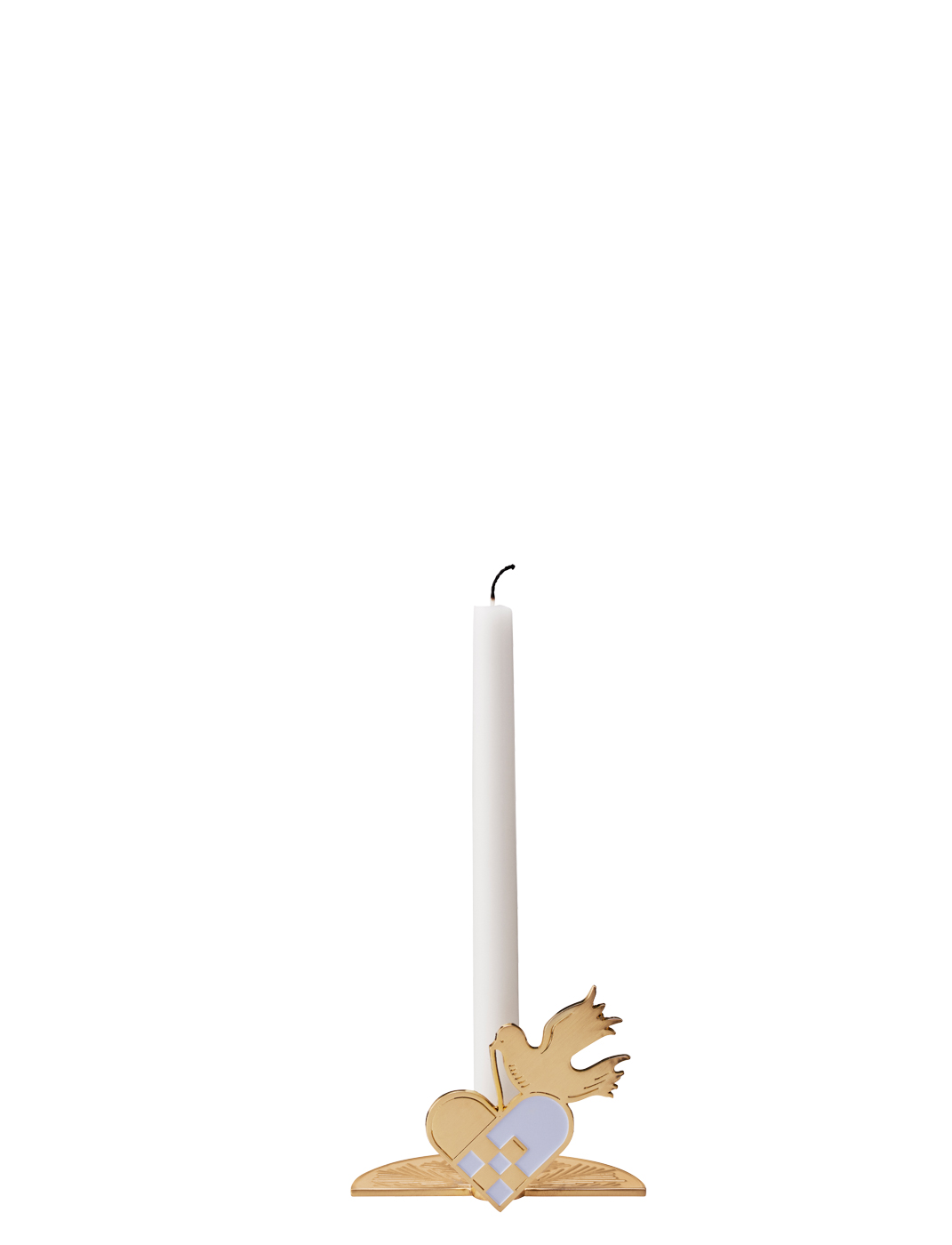 While Waiting Kerzenständer brushed brass - Maße: 8 x 5,5 x 6 cm - von Stelton