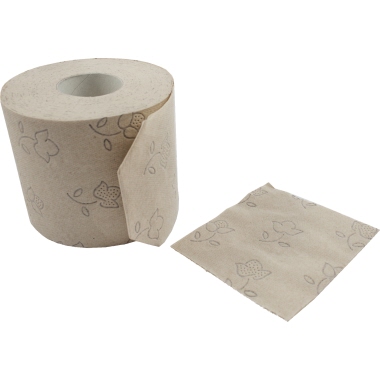Eco Natural Toilettenpapier 3-lagig Recyclingpapier natur 250 Bl./Rl. 30 Rl./Pack., Maße: 9,5 x 11 cm (B x H), 3-lagig,