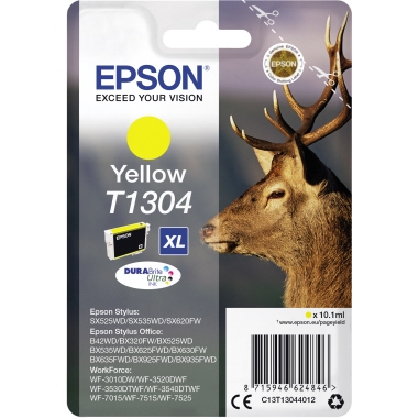 Epson Tintenpatrone T1304 ca. 855 Seiten gelb 10,1ml