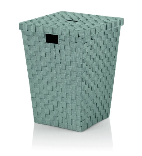 Kela Wäschebox Alvaro aus PP-Faserband, lindgrün, ca. 400mm x 400mm x 520mm (L x B x H)