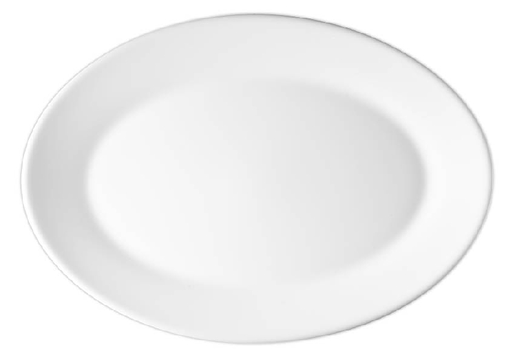 Platte oval 29 cm Form Restaurant uni weiß ARCOPAL