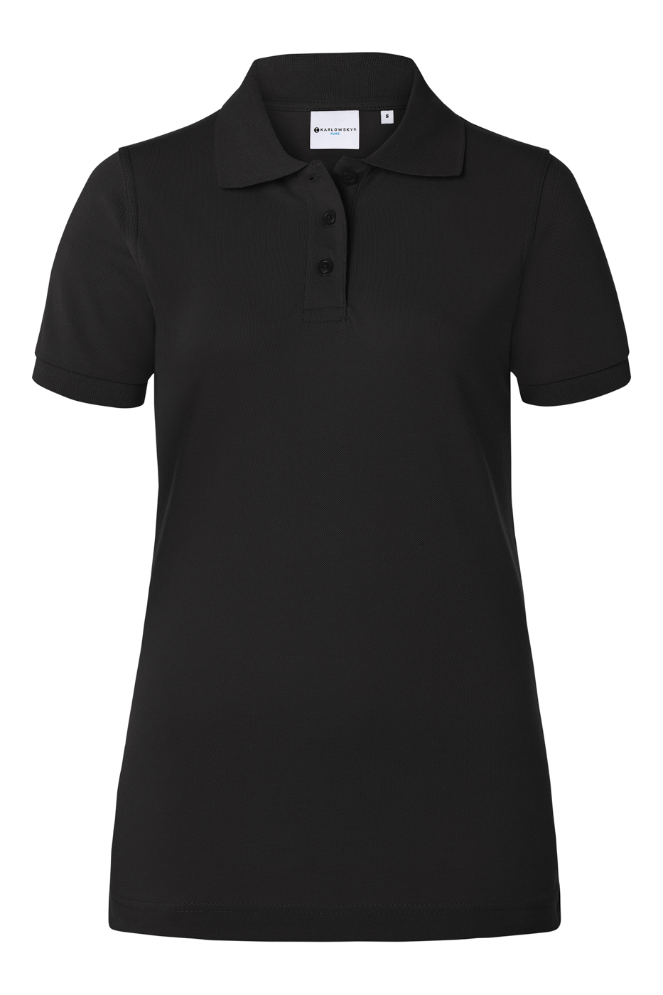 Damen Workwear Poloshirt Basic , GR. 3XL , Farbe: schwarz , von Karlowsky