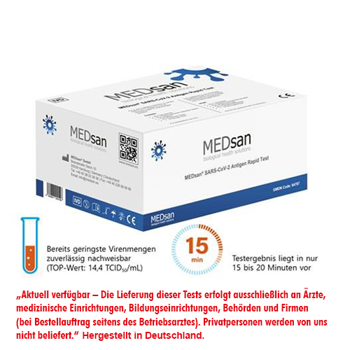 PAPSTAR 25 "MEDsan®" SARS-CoV-2 Antigen Rapid Test