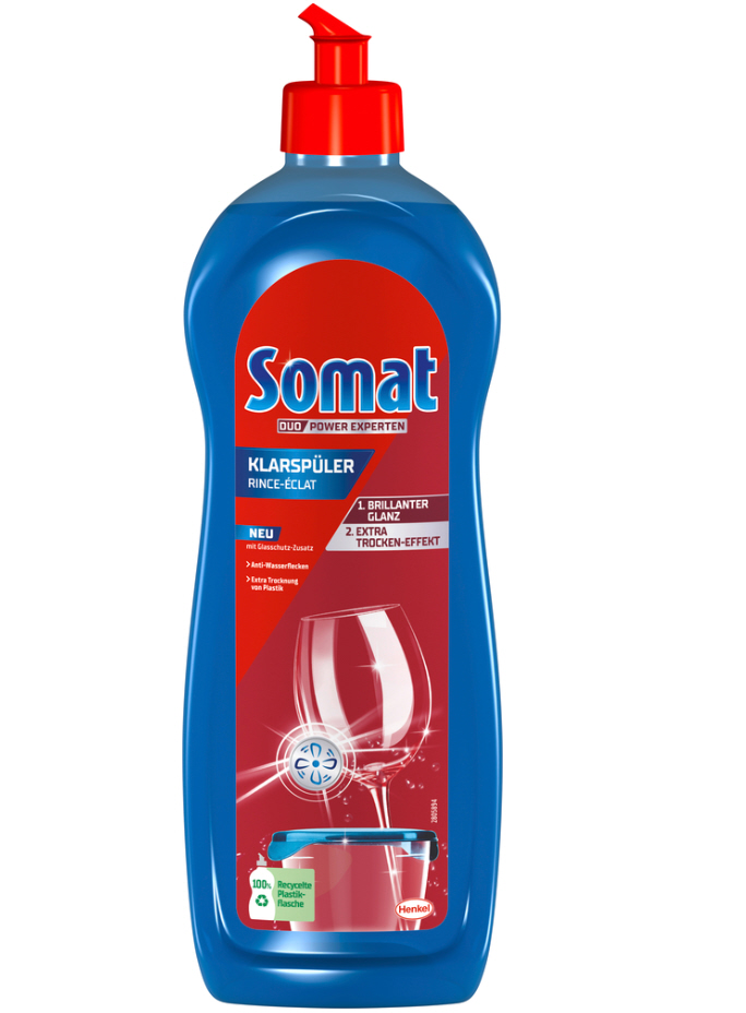 SOMAT Klarspüler 3 x GlanzAktiv, Inhalt: 750 ml, für die Spülmaschinen.