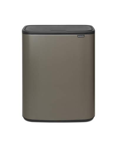 Bo Touch Bin Abfallbehälter 2x30 Liter, Brabantia - Großer Abfallbehälter mit einem Soft-Touch-Öffnungs- und Schließsystem.