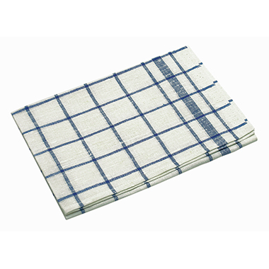 Geschirrhandtuch 50 x 70 cm (B x L) Baumwolle weiß/blau kariert