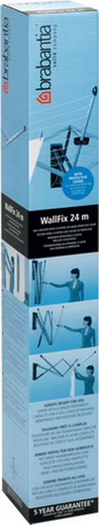 Brabantia Wand-Wäschetrockner WallFix 24 M Metallic Grey