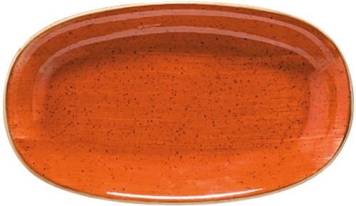 Aura Terracotta Gourmet Platte oval 34x19cm * - Bonna Premium Porcelain