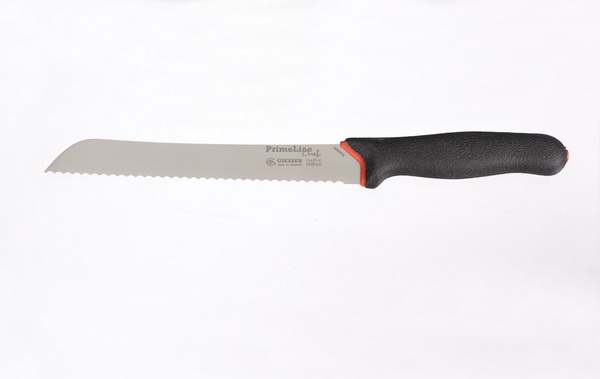 Giesser PrimeLineChef Brotmesser mit w10er Wellenschliff, Klinge: 21 cm Gesamlänge: 36,5 cm